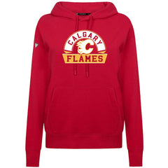 NHL Calgary Flames Levelwear Women's Adorn Banner Arch Pullover Hoodie