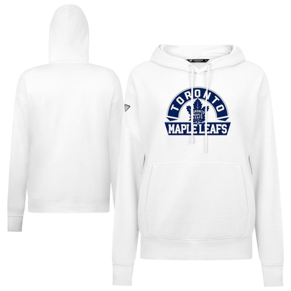 NHL Toronto Maple Leafs Levelwear Women's Adorn Banner Arch Pullover Hoodie