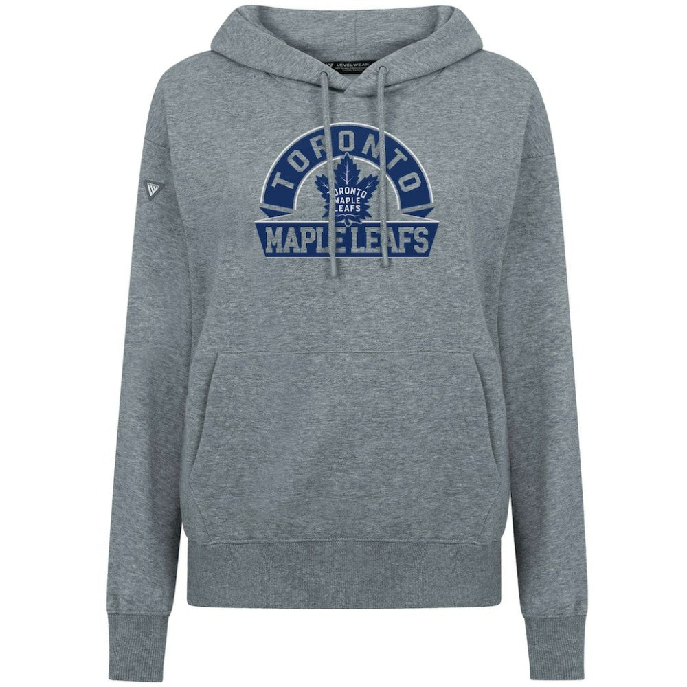 NHL Toronto Maple Leafs Levelwear Women's Adorn Banner Arch Pullover Hoodie