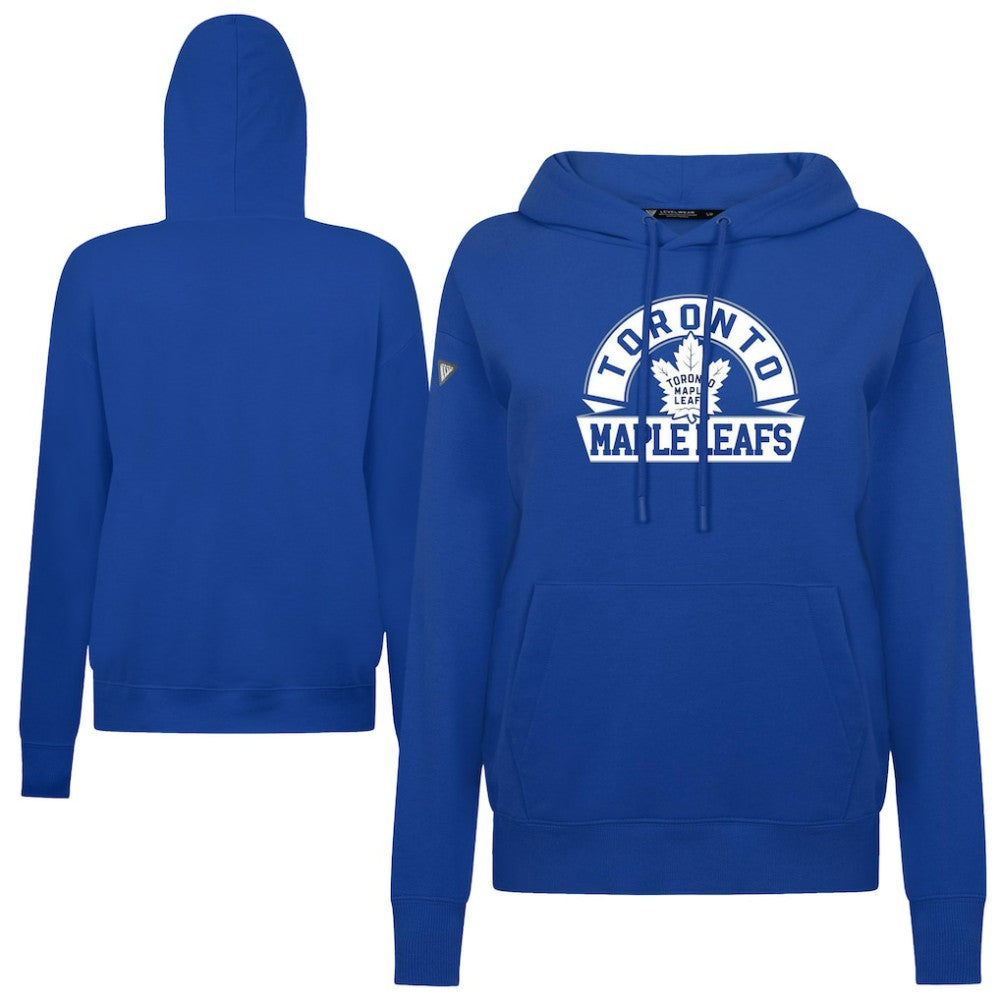 NHL Toronto Maple Leafs Levelwear Women's Adorn Banner Arch Pullover Hoodie