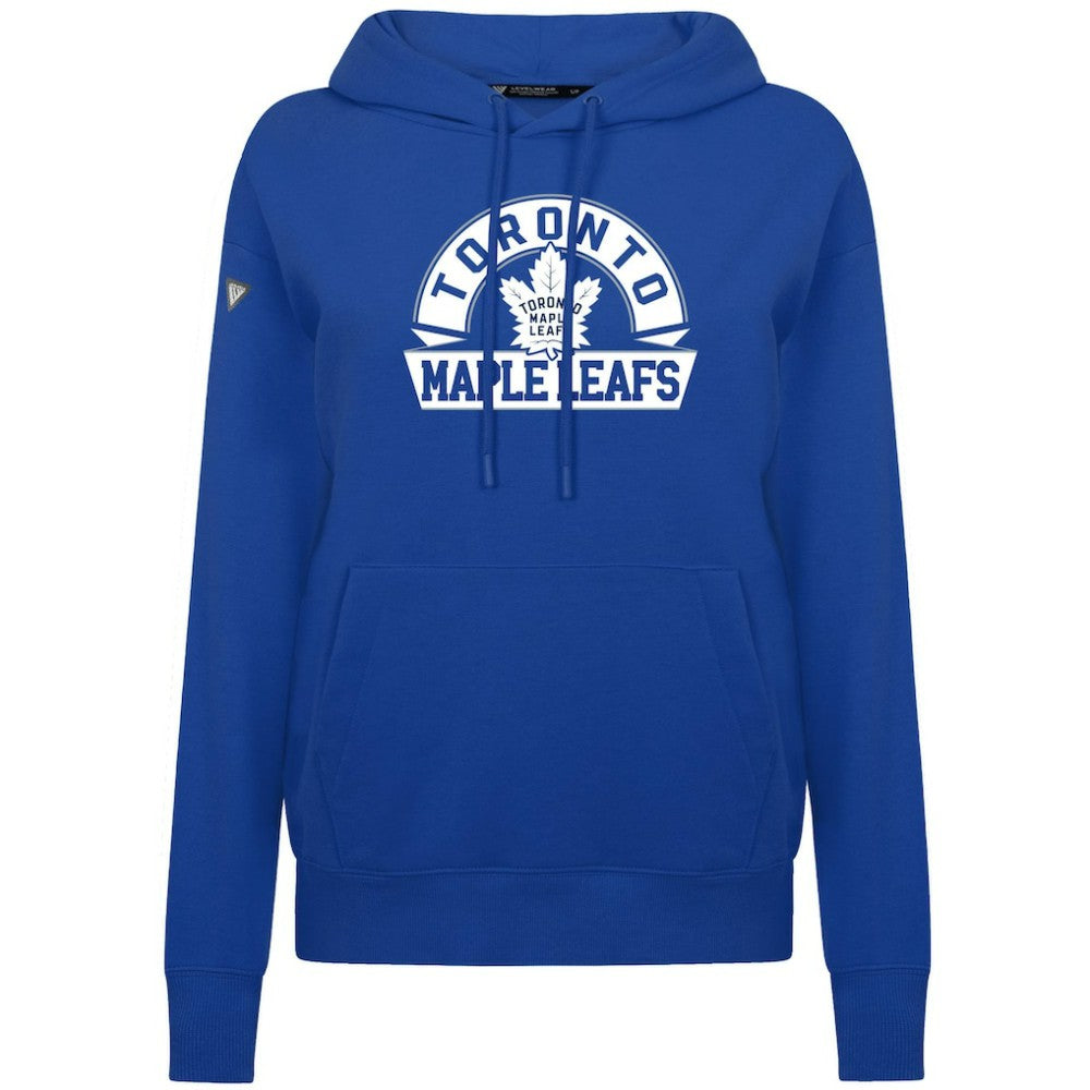 NHL Toronto Maple Leafs Levelwear Women's Adorn Banner Arch Pullover Hoodie