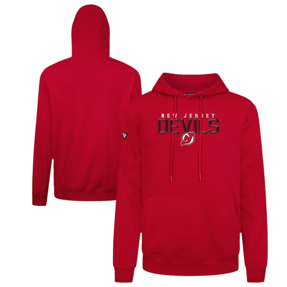 NHL New Jersey Devils Levelwear Podium Carve Pullover Hoodie