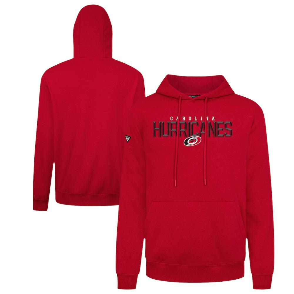 NHL Carolina Hurricanes Levelwear Podium Carve Pullover Hoodie