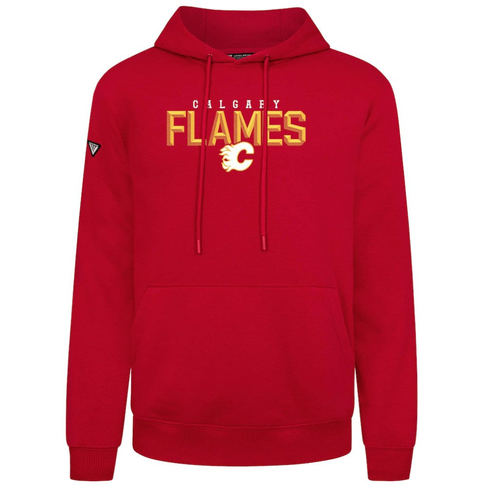 NHL Calgary Flames Levelwear Podium Carve Pullover Hoodie