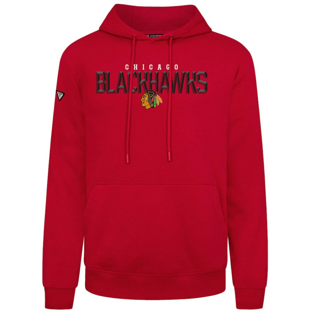 NHL Chicago Blackhawks Levelwear Podium Carve Pullover Hoodie