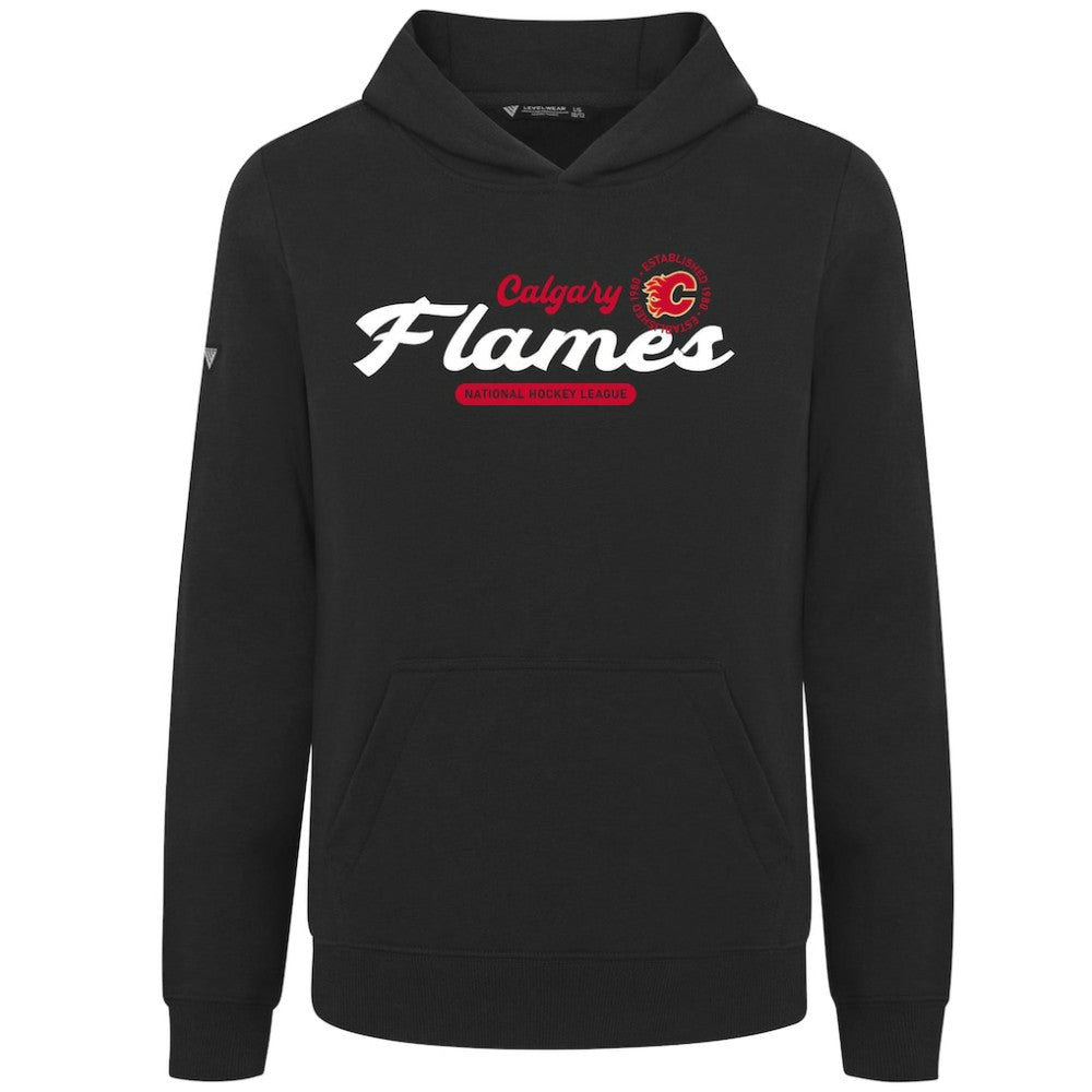 NHL Calgary Flames Levelwear Youth Podium Monument Pullover Hoodie