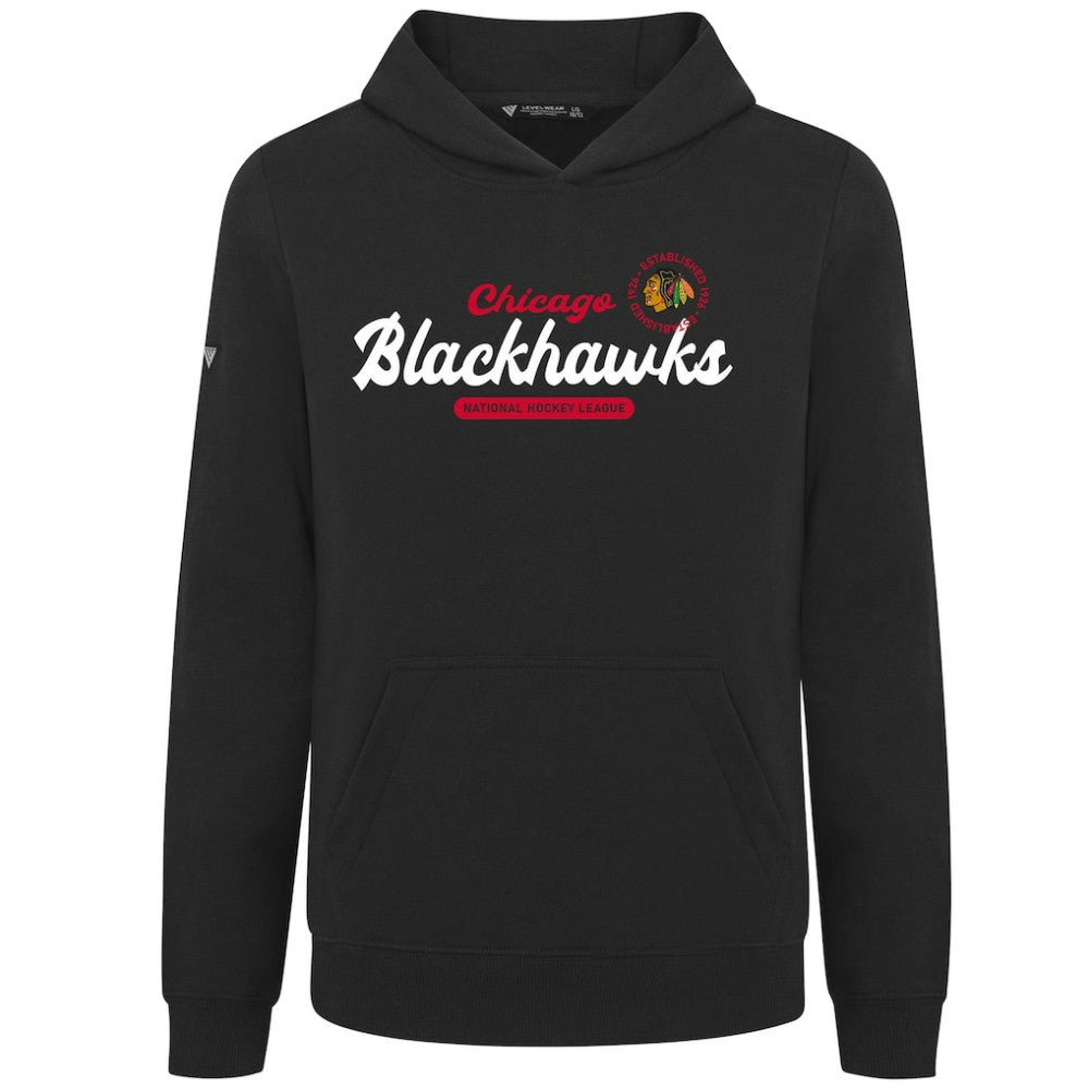NHL Chicago Blackhawks Levelwear Youth Podium Monument Pullover Hoodie