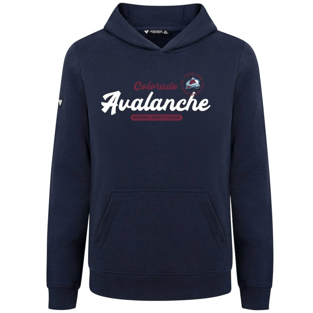 NHL Colorado Avalanche Levelwear Youth Podium Monument Pullover Hoodie