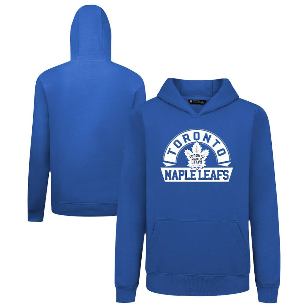 NHL Toronto Maple Leafs Levelwear Youth Podium Banner Arch Pullover Hoodie