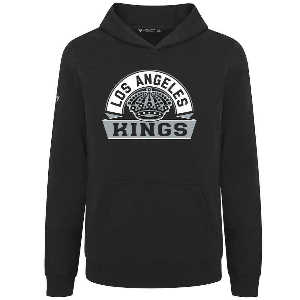 NHL Los Angeles Kings Levelwear Youth Podium Banner Arch Pullover Hoodie
