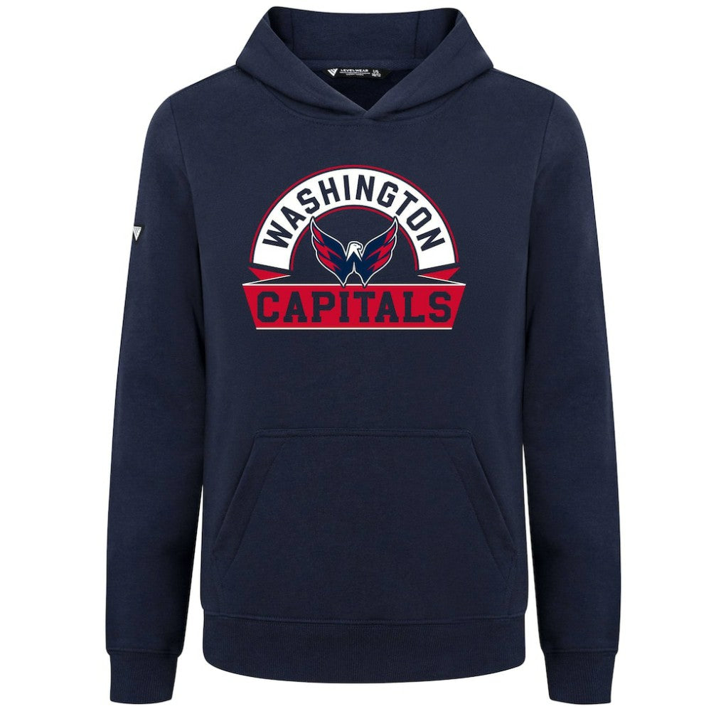 NHL Washington Capitals Levelwear Youth Podium Banner Arch Pullover Hoodie