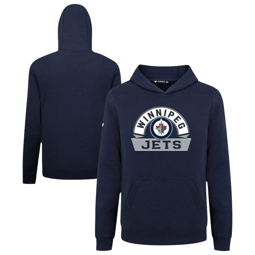 NHL Winnipeg Jets Levelwear Youth Podium Banner Arch Pullover Hoodie