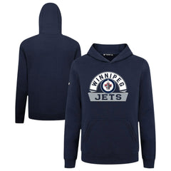 NHL Winnipeg Jets Levelwear Youth Podium Banner Arch Pullover Hoodie