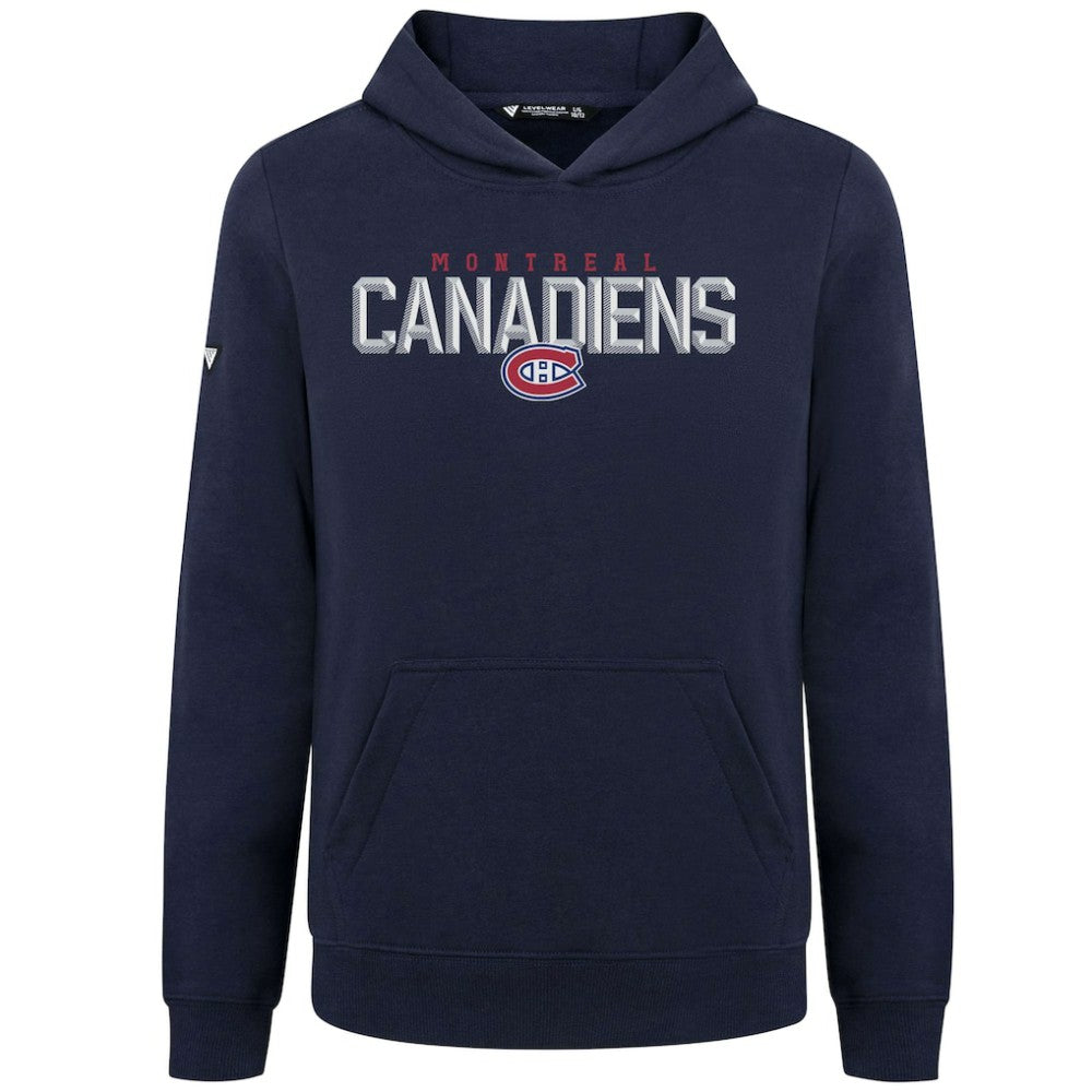 NHL Montreal Canadiens Levelwear Youth Podium Carve Pullover Hoodie