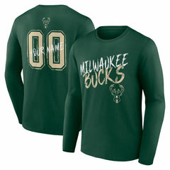 Milwaukee Bucks Hustle Custom Long Sleeve T-Shirt