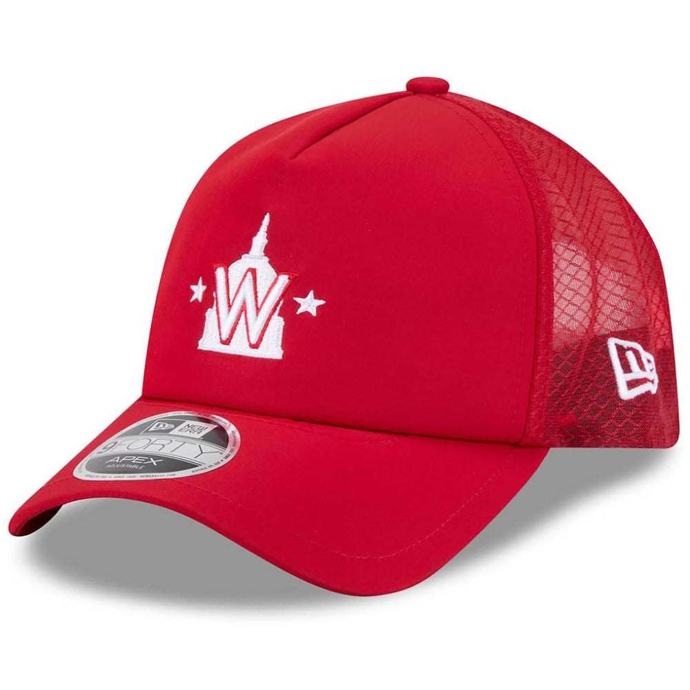 Red Washington Nationals New Era 2026 Batting Practice Alternate Apex 9FORTY Adjustable Hat