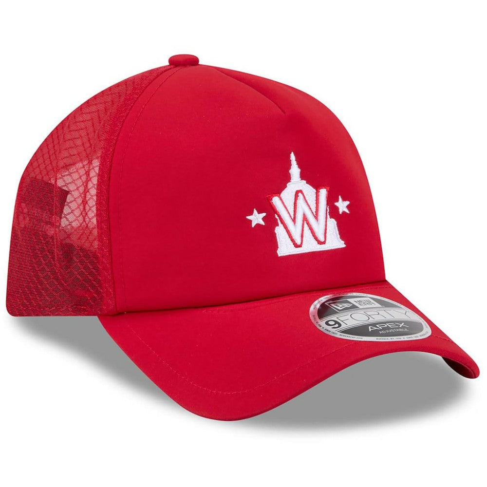 Red Washington Nationals New Era 2026 Batting Practice Alternate Apex 9FORTY Adjustable Hat