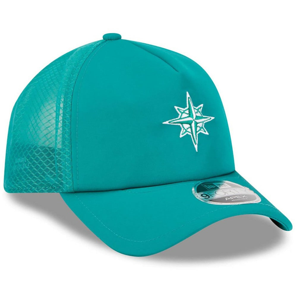 Teal Seattle Mariners New Era 2026 Batting Practice Alternate Apex 9FORTY Adjustable Hat