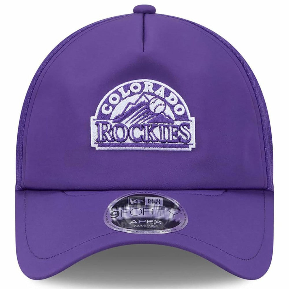 Purple Colorado Rockies New Era 2026 Batting Practice Alternate Apex 9FORTY Adjustable Hat
