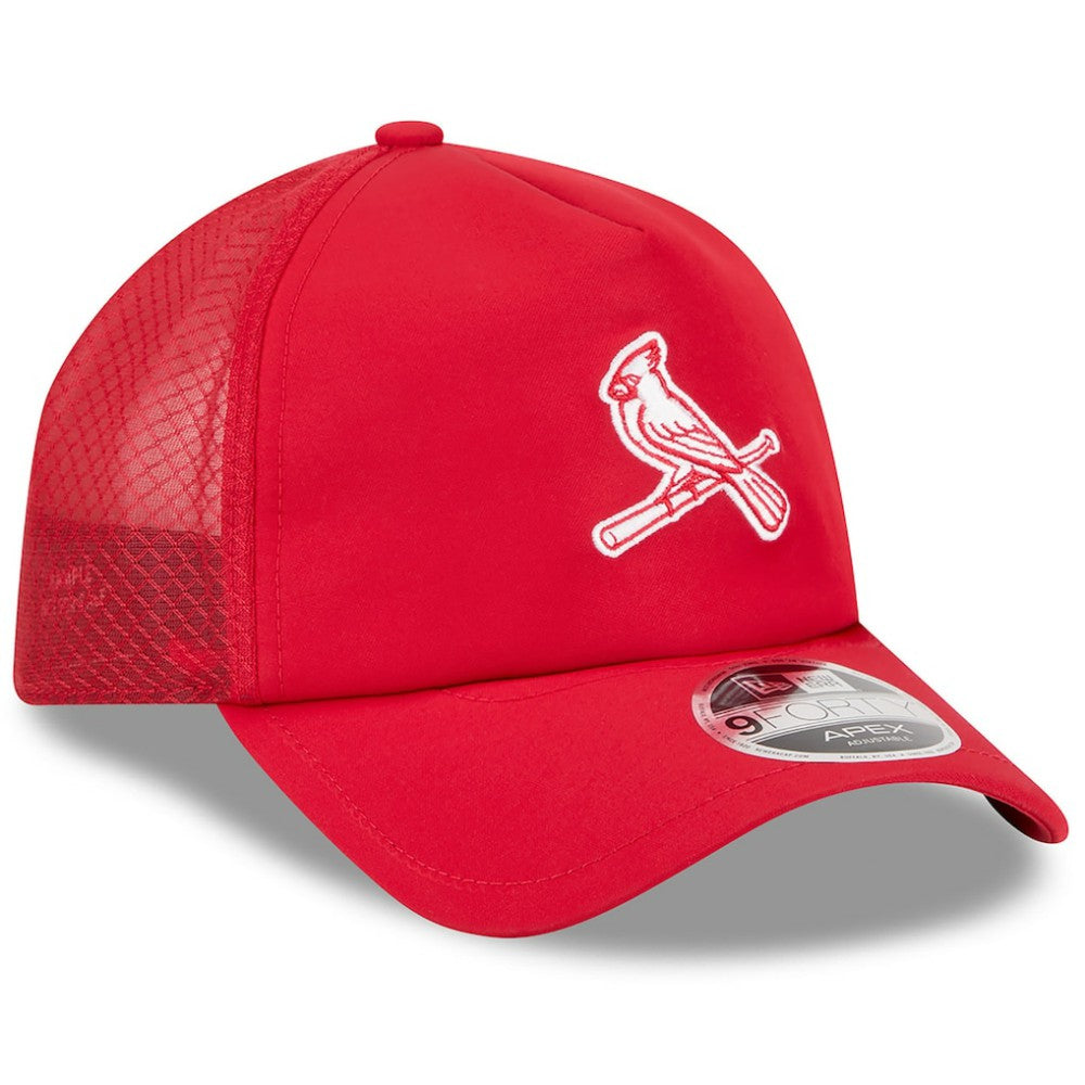 Red St. Louis Cardinals New Era 2026 Batting Practice Alternate Apex 9FORTY Adjustable Hat