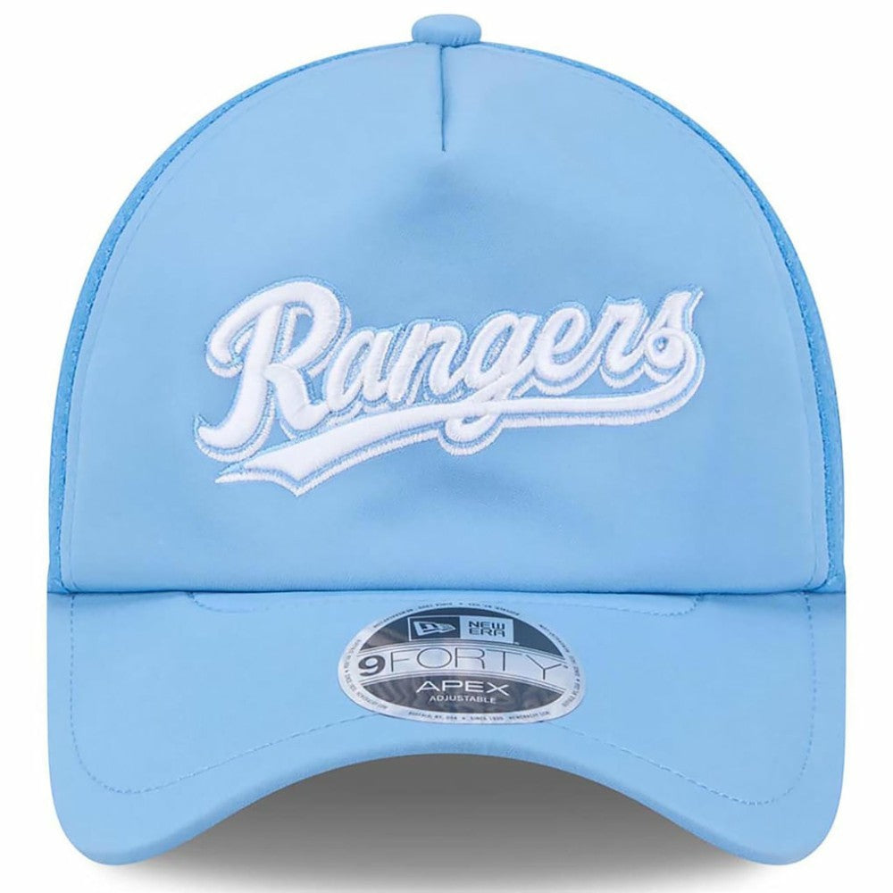 Light Blue Texas Rangers New Era 2026 Batting Practice Alternate Apex 9FORTY Adjustable Hat