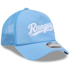 Light Blue Texas Rangers New Era 2026 Batting Practice Alternate Apex 9FORTY Adjustable Hat