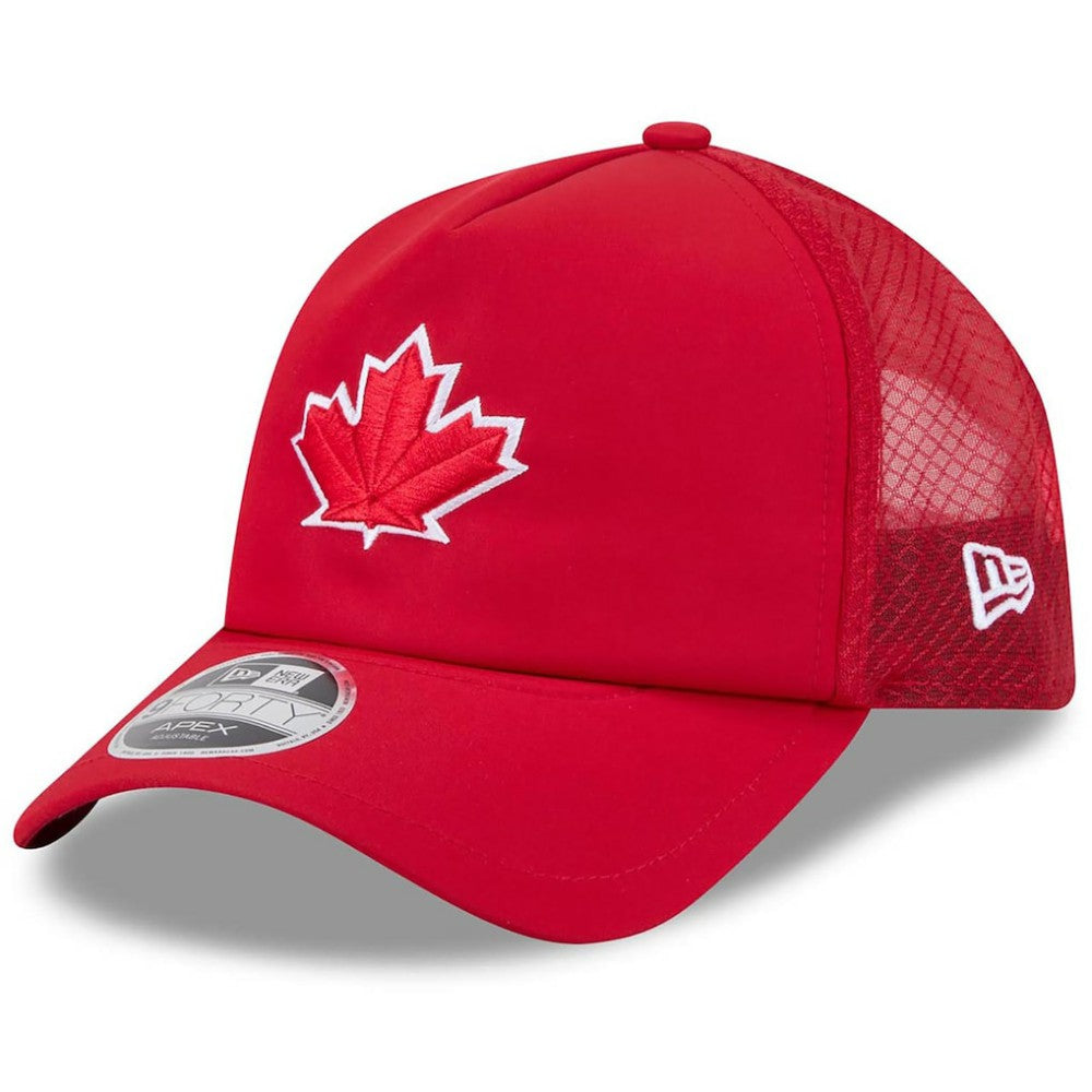 Red Toronto Blue Jays New Era 2026 Batting Practice Alternate Apex 9FORTY Adjustable Hat
