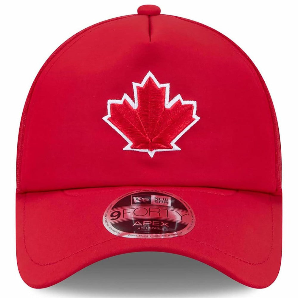 Red Toronto Blue Jays New Era 2026 Batting Practice Alternate Apex 9FORTY Adjustable Hat