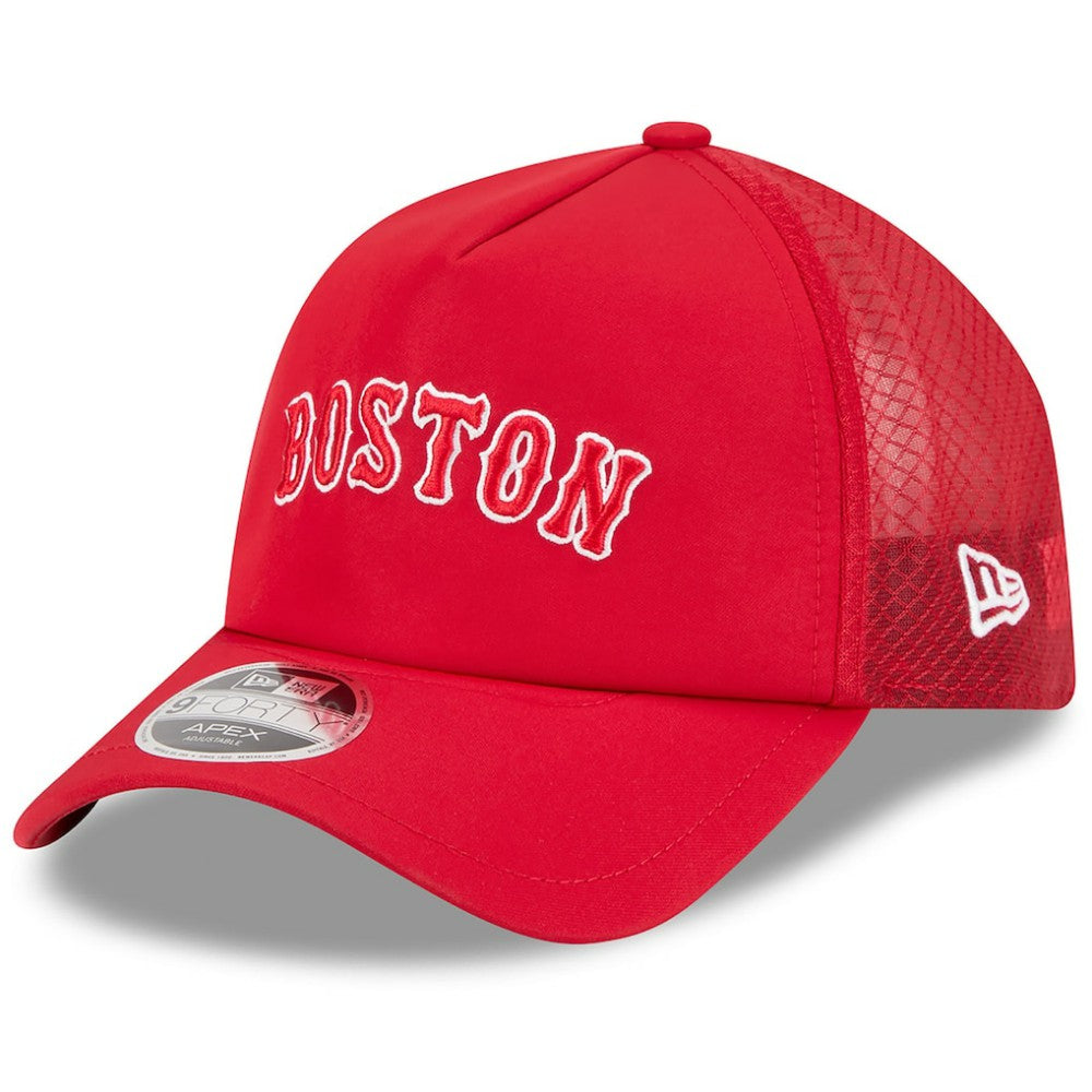 Red Boston Red Sox New Era 2026 Batting Practice Alternate Apex 9FORTY Adjustable Hat