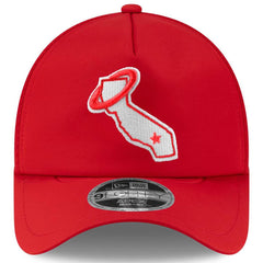Red Los Angeles Angels New Era 2026 Batting Practice Alternate Apex 9FORTY Adjustable Hat