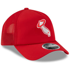 Red Los Angeles Angels New Era 2026 Batting Practice Alternate Apex 9FORTY Adjustable Hat