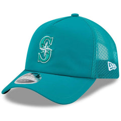Teal Seattle Mariners New Era 2026 Batting Practice Apex 9FORTY Adjustable Trucker Hat