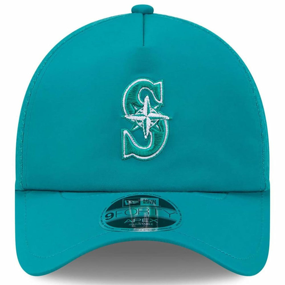 Teal Seattle Mariners New Era 2026 Batting Practice Apex 9FORTY Adjustable Trucker Hat