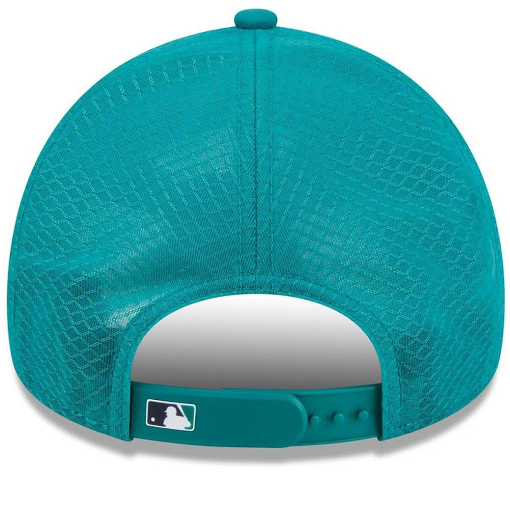 Teal Seattle Mariners New Era 2026 Batting Practice Apex 9FORTY Adjustable Trucker Hat