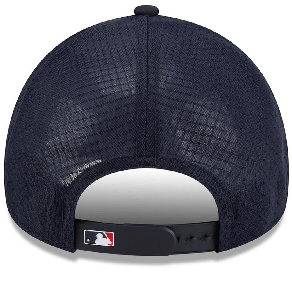 Navy St. Louis Cardinals New Era 2026 Batting Practice Apex 9FORTY Adjustable Trucker Hat
