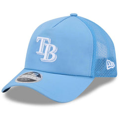 Light Blue Tampa Bay Rays New Era 2026 Batting Practice Apex 9FORTY Adjustable Trucker Hat