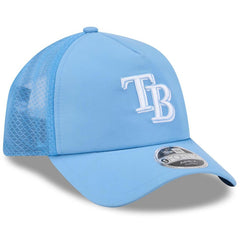 Light Blue Tampa Bay Rays New Era 2026 Batting Practice Apex 9FORTY Adjustable Trucker Hat