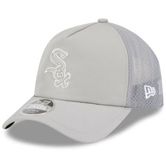 Gray Chicago White Sox New Era 2026 Batting Practice Apex 9FORTY Adjustable Trucker Hat