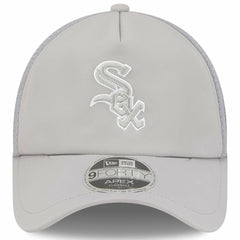 Gray Chicago White Sox New Era 2026 Batting Practice Apex 9FORTY Adjustable Trucker Hat