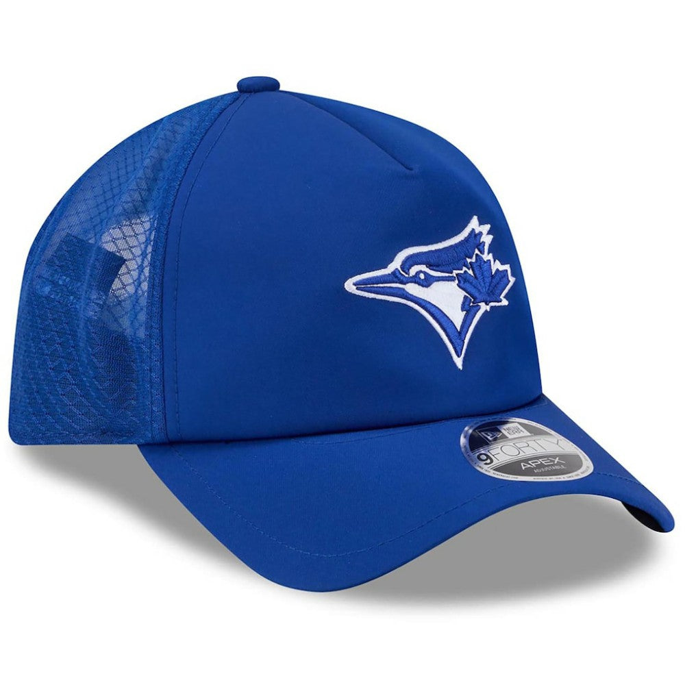 Royal Toronto Blue Jays New Era 2026 Batting Practice Apex 9FORTY Adjustable Trucker Hat
