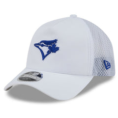 White Toronto Blue Jays New Era 2026 Batting Practice Apex 9FORTY Adjustable Trucker Hat