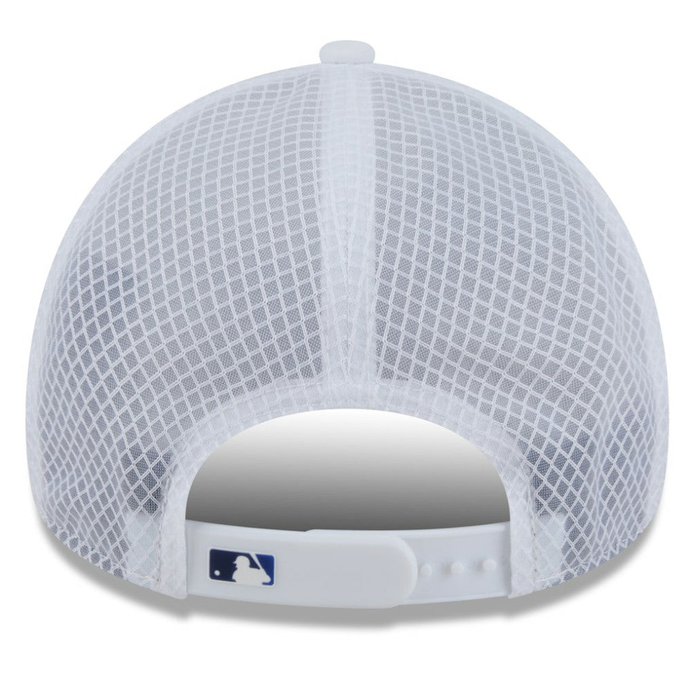 White Toronto Blue Jays New Era 2026 Batting Practice Apex 9FORTY Adjustable Trucker Hat