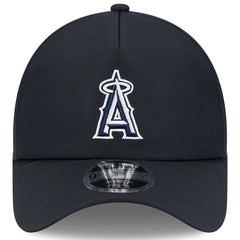 Navy Los Angeles Angels New Era 2026 Batting Practice Apex 9FORTY Adjustable Trucker Hat