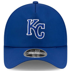 Royal Kansas City Royals New Era 2026 Batting Practice Apex 9FORTY Adjustable Trucker Hat
