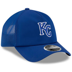 Royal Kansas City Royals New Era 2026 Batting Practice Apex 9FORTY Adjustable Trucker Hat