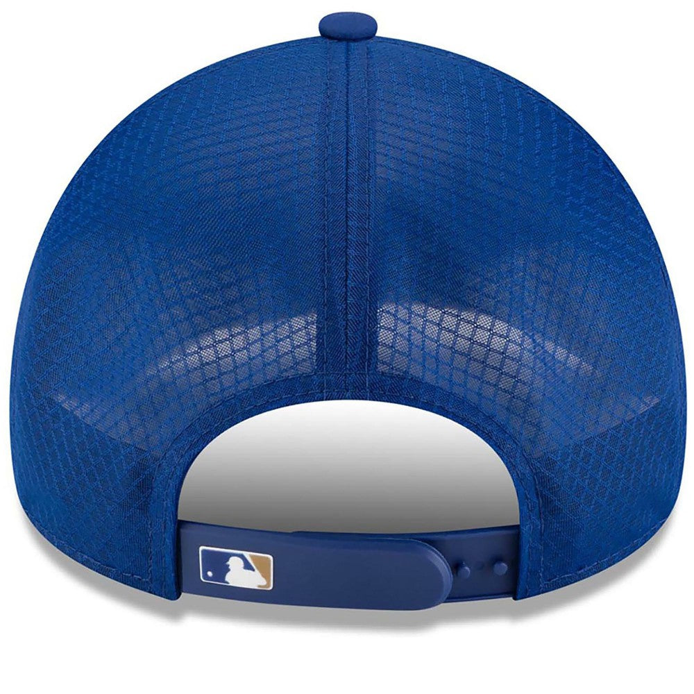 Royal Kansas City Royals New Era 2026 Batting Practice Apex 9FORTY Adjustable Trucker Hat