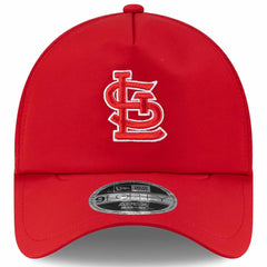 Red St. Louis Cardinals New Era 2026 Batting Practice Apex 9FORTY Adjustable Trucker Hat