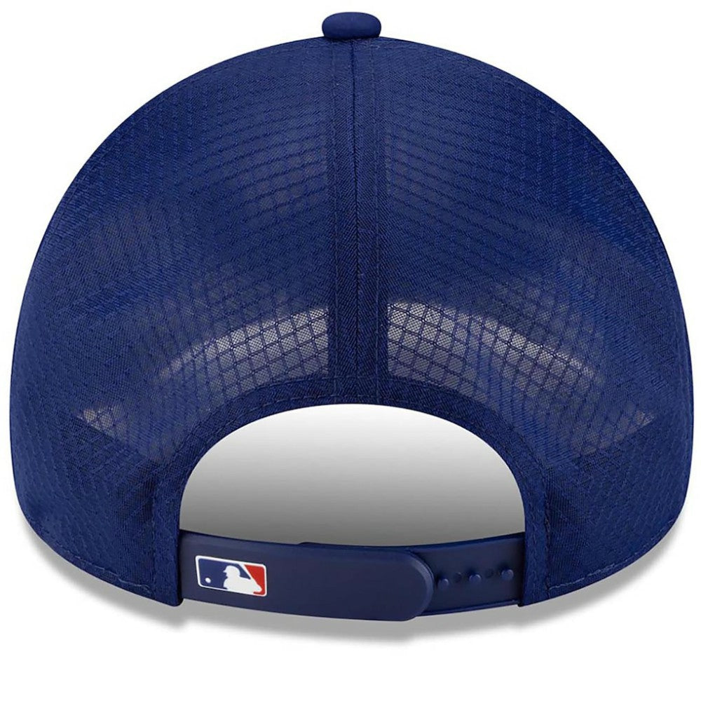 Royal Texas Rangers New Era 2026 Batting Practice Apex 9FORTY Adjustable Trucker Hat