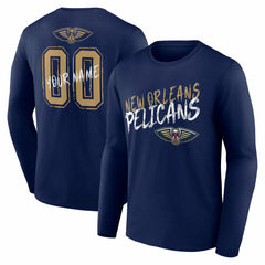 New Orleans Pelicans Hustle Custom Long Sleeve T-Shirt