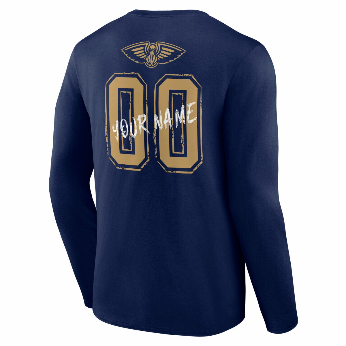 New Orleans Pelicans Hustle Custom Long Sleeve T-Shirt